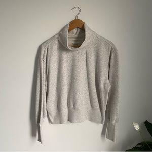 ABERCROMBIE & FITCH CROPPED MOCK NECK SWEATER